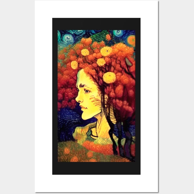 Goddess of Autumn Wall Art by secretgardener